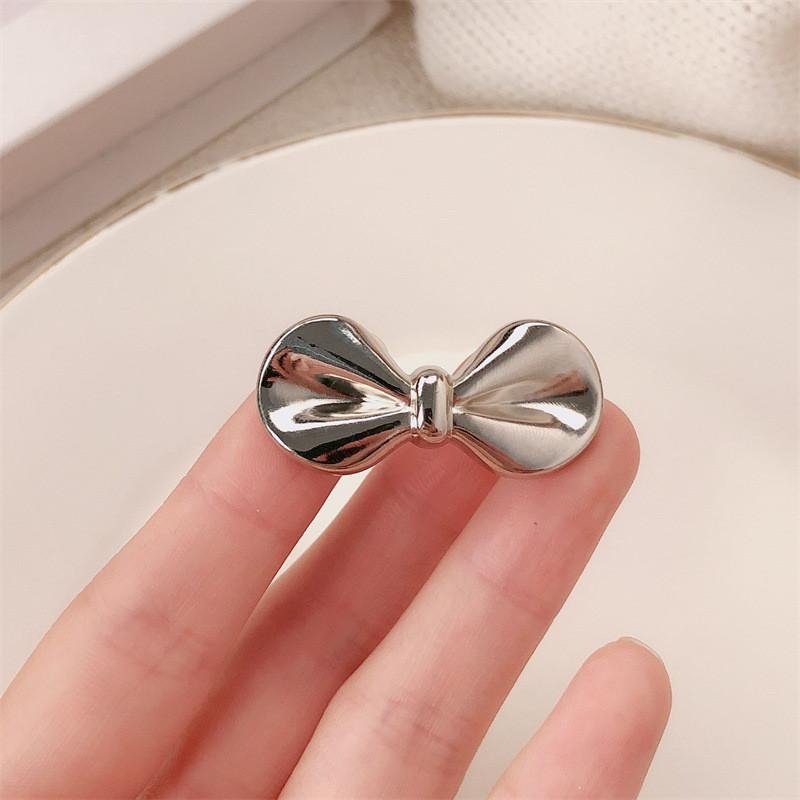 新款高級感金屬蝴蝶結髮夾 側邊夾 瀏海夾 邊夾 HC116-細節圖3