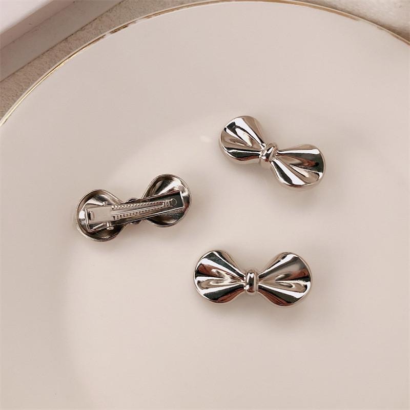 新款高級感金屬蝴蝶結髮夾 側邊夾 瀏海夾 邊夾 HC116-細節圖4