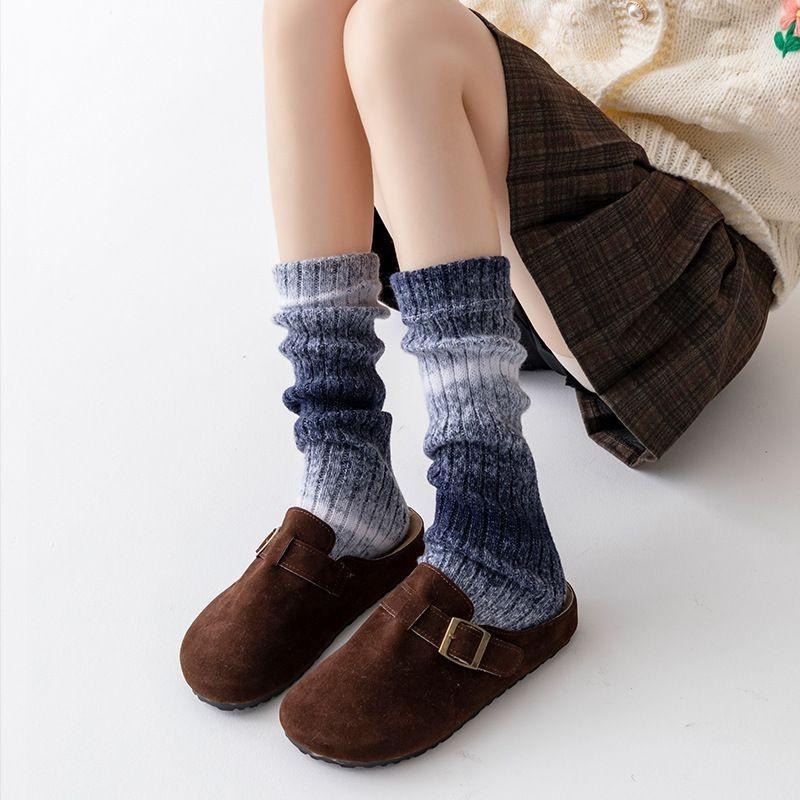 女大人漸層襪套 堆堆襪套 撞色襪套 保暖襪套 秋冬襪套-細節圖5