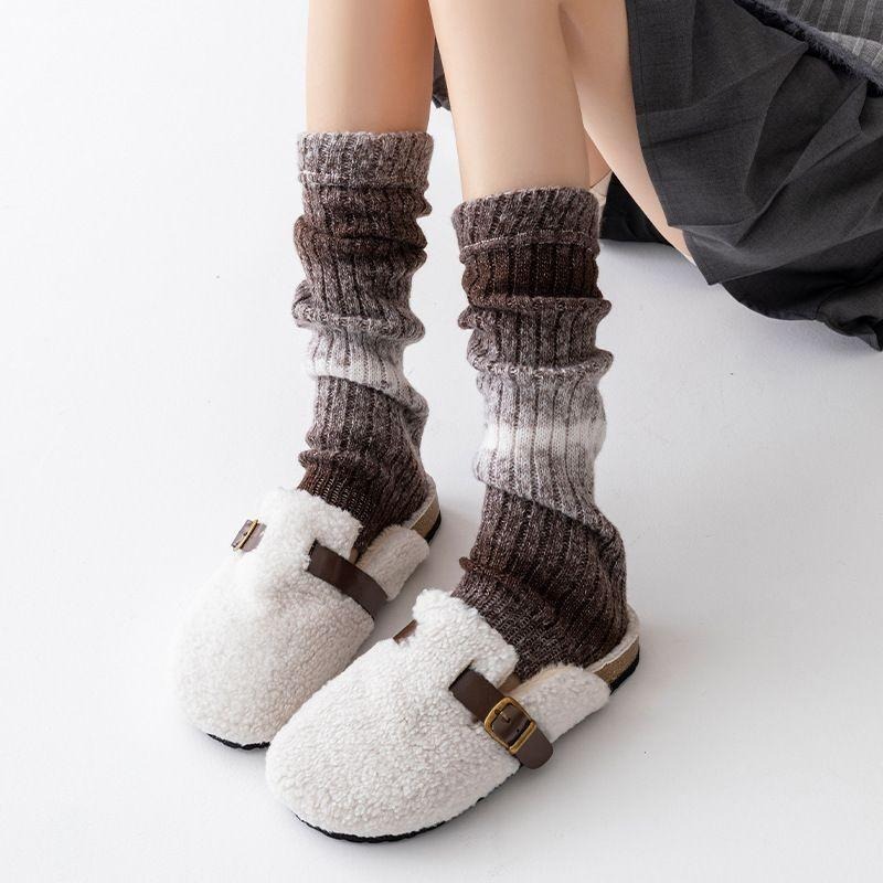 女大人漸層襪套 堆堆襪套 撞色襪套 保暖襪套 秋冬襪套-細節圖7