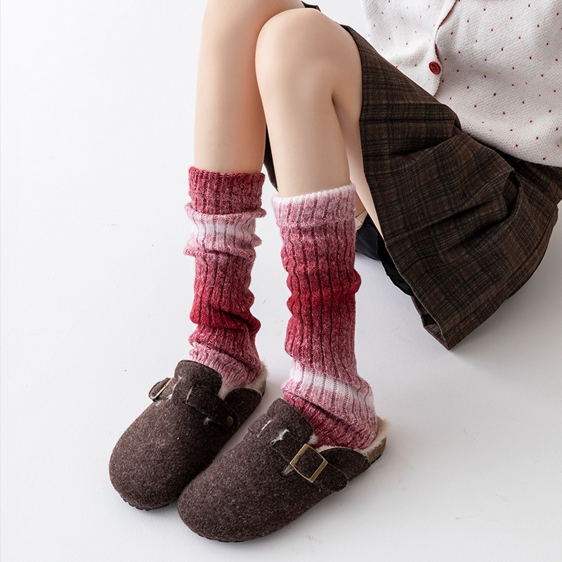 女大人漸層襪套 堆堆襪套 撞色襪套 保暖襪套 秋冬襪套-規格圖7