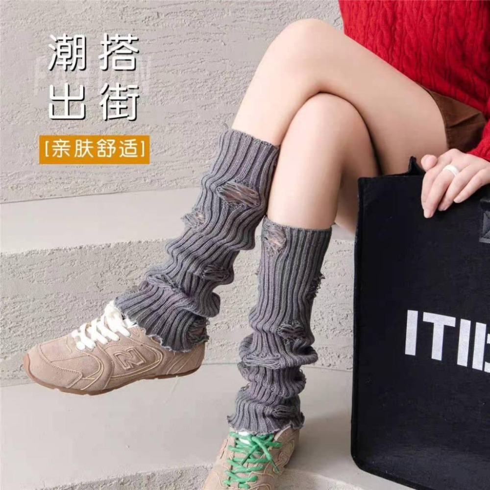 01刺繡襪套 洞洞襪套 春秋襪套 五色可選 WA031-細節圖2