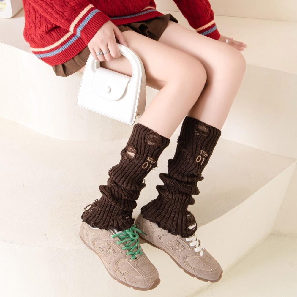 01刺繡襪套 洞洞襪套 春秋襪套 五色可選 WA031-細節圖4