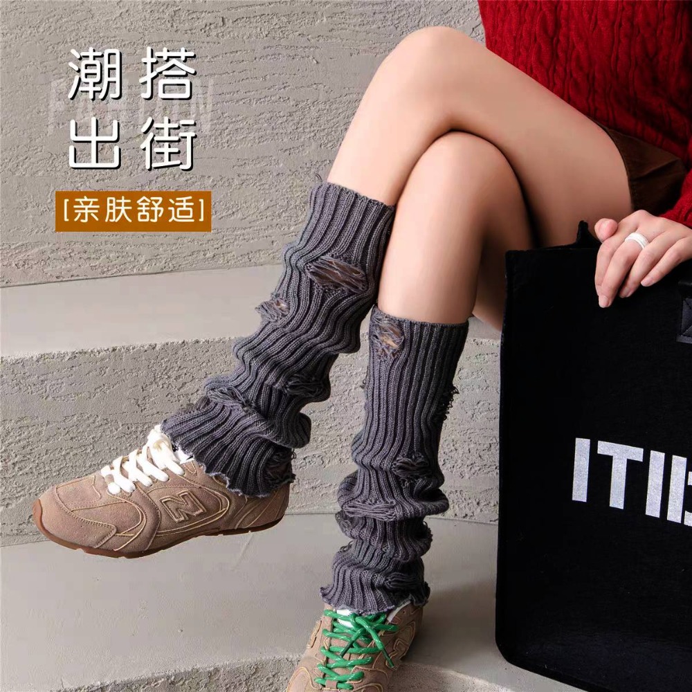 01刺繡襪套 洞洞襪套 春秋襪套 五色可選 WA031-規格圖7