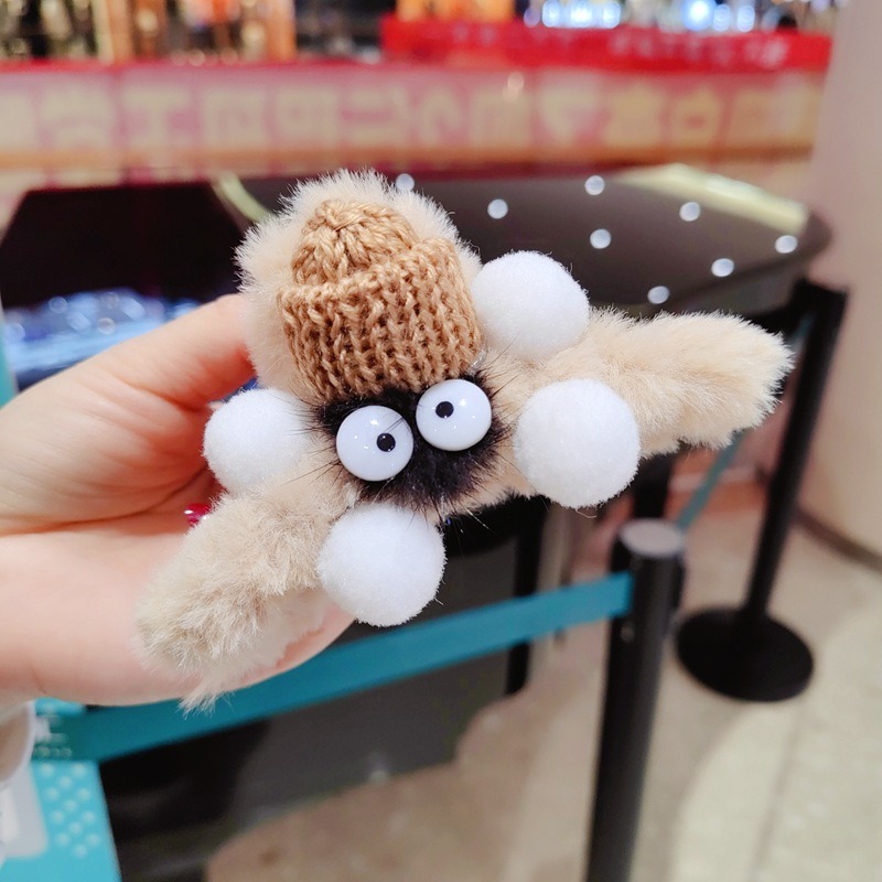 ins熊熊風鯊魚夾 毛絨大抓夾 大髮夾 7款可選 FA061-規格圖8