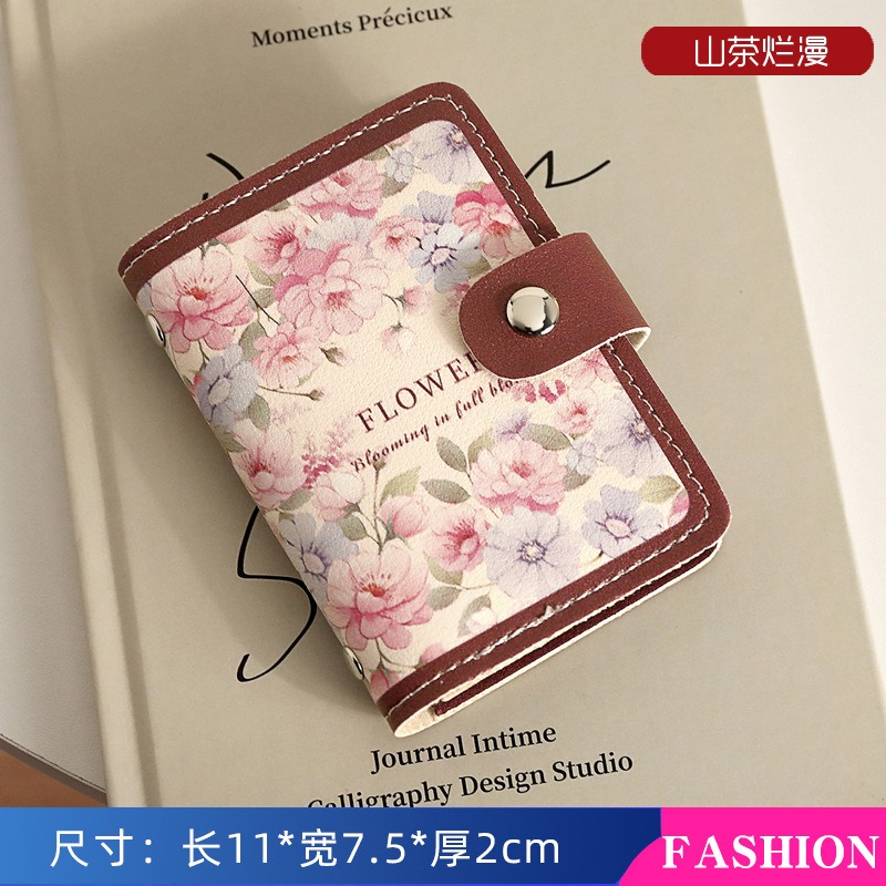 花卉卡包 復古證件包 油畫風銀行卡整理包 卡片包 AC111-規格圖9