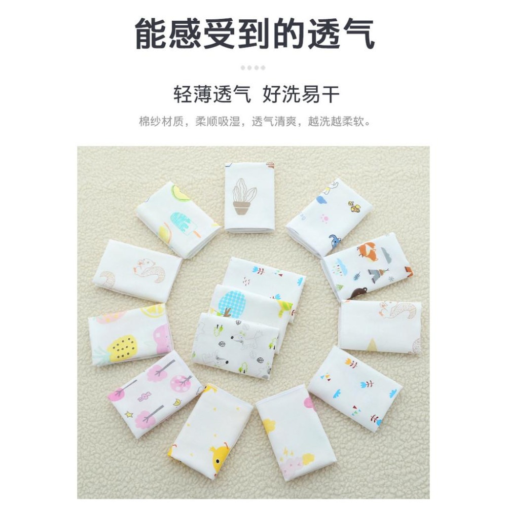 商檢合格 四層紗紗布巾 純棉小手帕 幼稚園手帕 AC118-細節圖4
