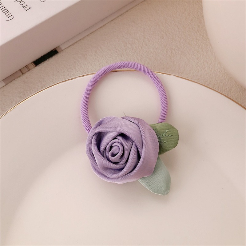 超質感玫瑰髮圈 玫瑰髮繩 玫瑰的故事 6色可選 現貨供應-規格圖9