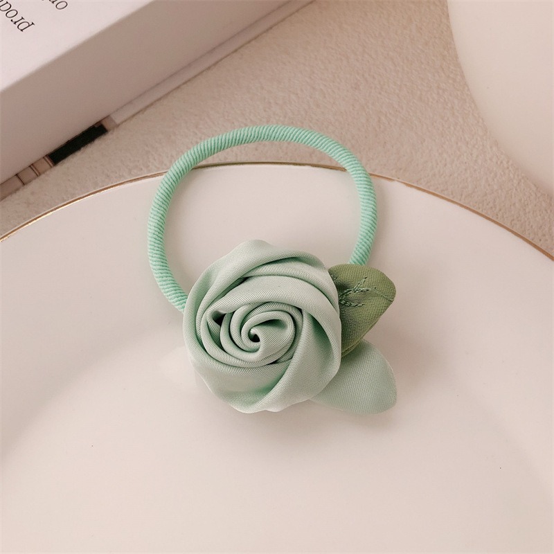 超質感玫瑰髮圈 玫瑰髮繩 玫瑰的故事 6色可選 現貨供應-規格圖9