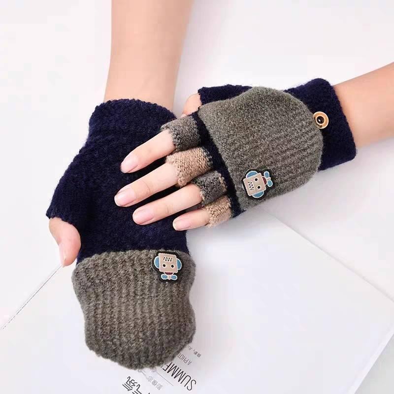 機器人半指手套 全指手套 2用手套 兒童手套 保暖手套 WA026-細節圖4