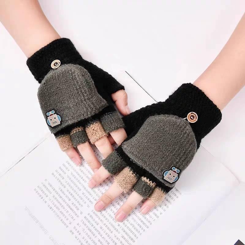 機器人半指手套 全指手套 2用手套 兒童手套 保暖手套 WA026-細節圖5