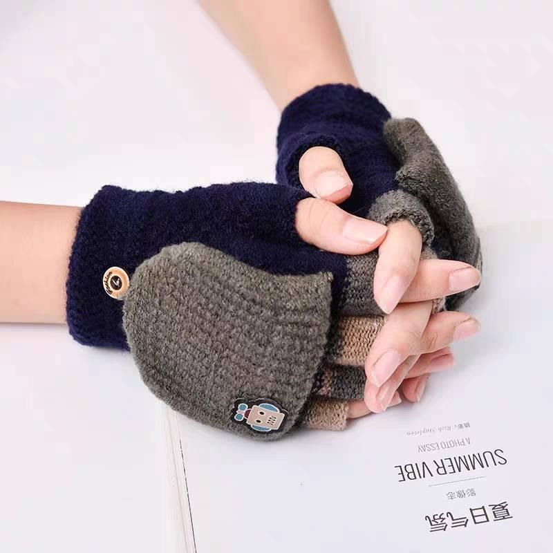 機器人半指手套 全指手套 2用手套 兒童手套 保暖手套 WA026-細節圖6