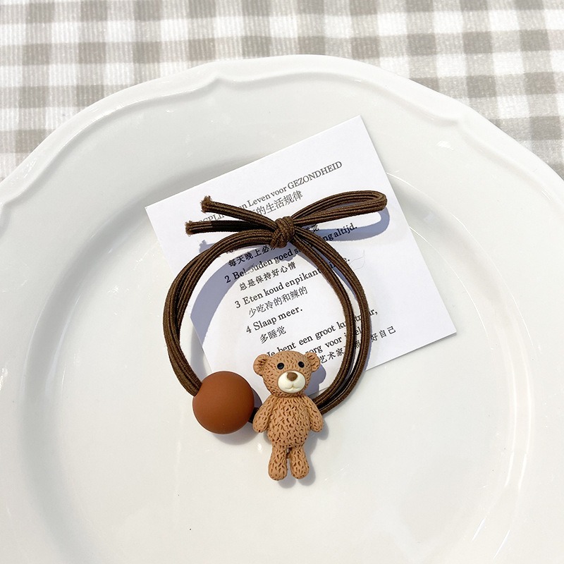 小熊髮繩 小兔髮繩 彈力髮繩 彈力髮圈 4款可選 FA067-規格圖5