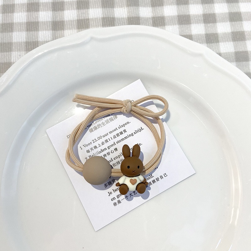 小熊髮繩 小兔髮繩 彈力髮繩 彈力髮圈 4款可選 FA067-規格圖5