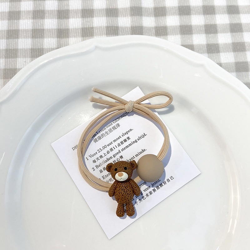 小熊髮繩 小兔髮繩 彈力髮繩 彈力髮圈 4款可選 FA067-規格圖5