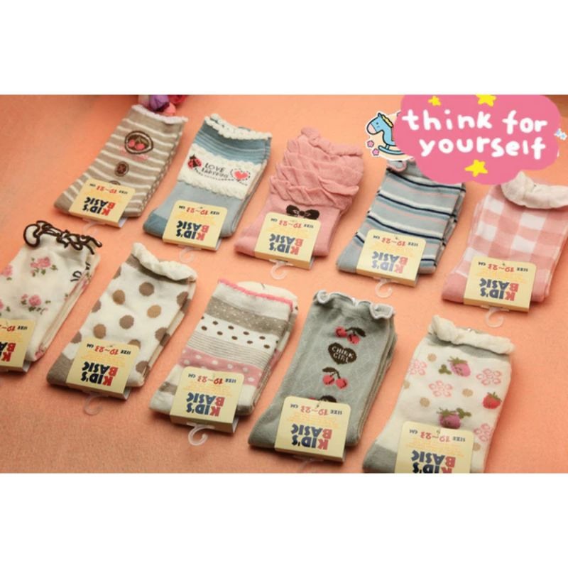 5折出清~女童襪 不勒腳 適合腳長15-19cm,隨機出貨-規格圖1