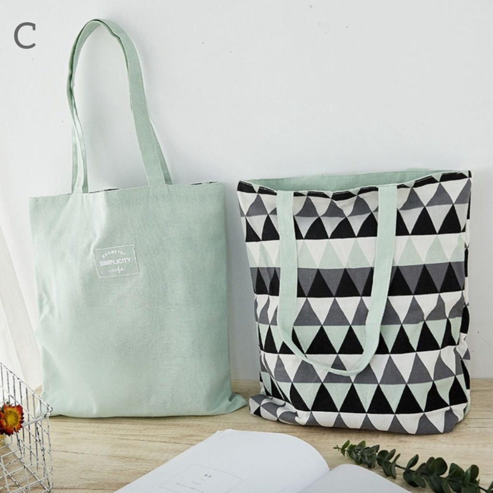 台灣現貨 布藝雙面包 布藝包 手提包 購物袋，40×36cm-細節圖7