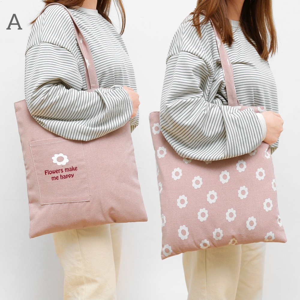 台灣現貨 布藝雙面包 布藝包 手提包 購物袋，40×36cm-規格圖9