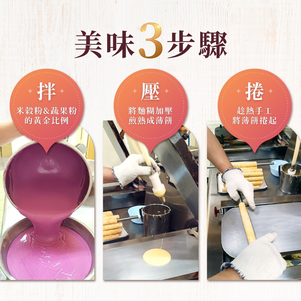 【朵朵心】彩虹手工米蛋捲 10入禮盒 年節禮盒 伴手禮 手工蛋捲-細節圖8