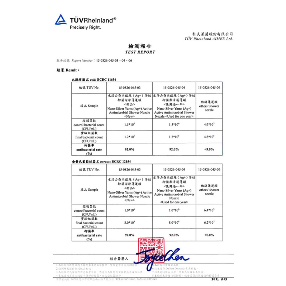 【銀立潔】奈米銀絲Ag+除氯抑菌潔淨蓮蓬頭 (YU319)-細節圖6