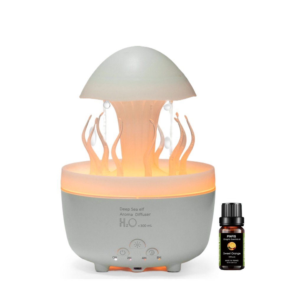 【品菲特PINFIS】雨滴香氛機 水草舞動加濕器 水氧機 (送有機甜橙精油)-細節圖2