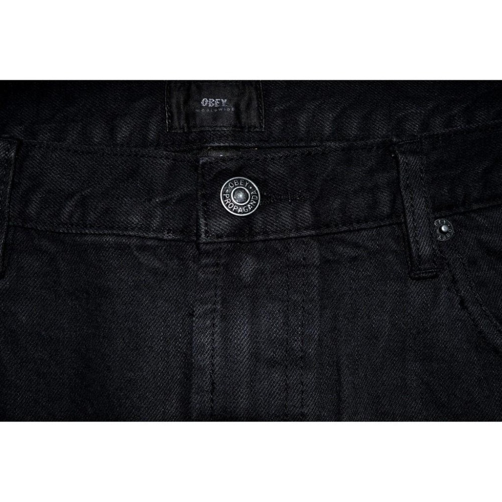 OBEY【36腰】 丹寧 牛仔褲 九分褲 Bender Flooded 90年代復古 美國購入 保證原廠正品-細節圖3