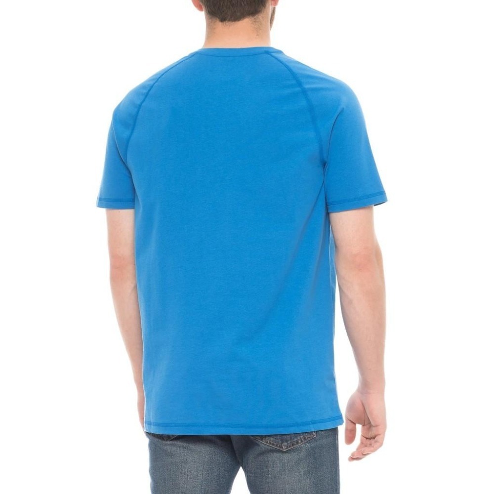 Carhartt Force 口袋 亨利領 T恤【S】【M】吸濕排汗 防污力 酷藍 重磅  全新 現貨-細節圖2