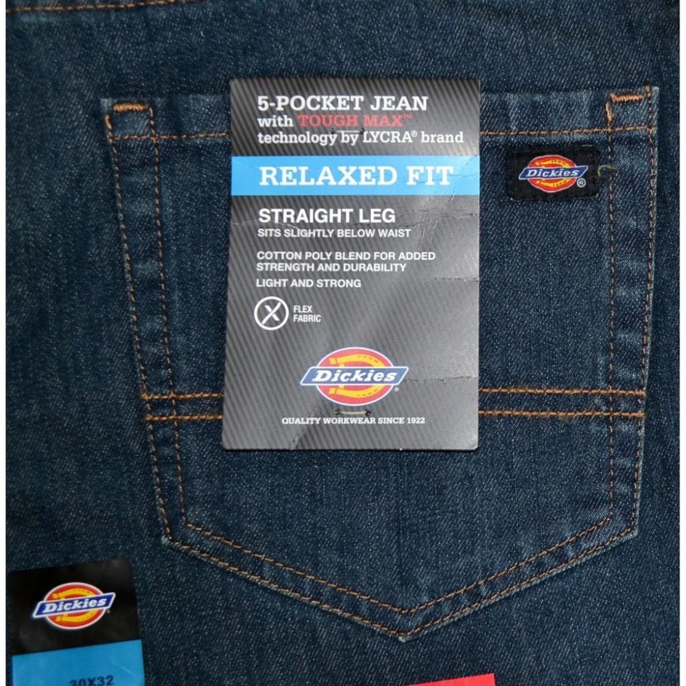 Dickies DP810THK 彈性 寬鬆直筒 五口袋牛仔褲【38腰】 有大尺碼 全新 現貨-細節圖5