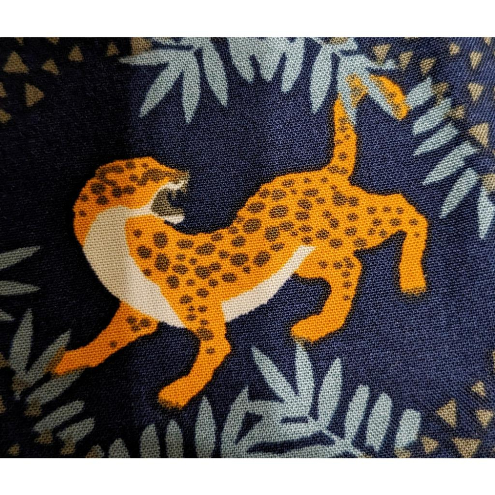 UNIONBAY【M】短袖襯衫 夏季 輕盈透氣 花襯衫 花豹圖 人造絲 全新 現貨 保證正品-細節圖4