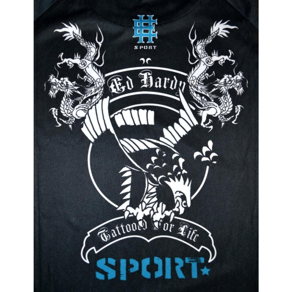 Ed Hardy【S】【M】【L】涼爽 透氣 運動短袖T 刺青 龍 鷹 蛇 保證正品 台灣未售 全新 現貨-細節圖6