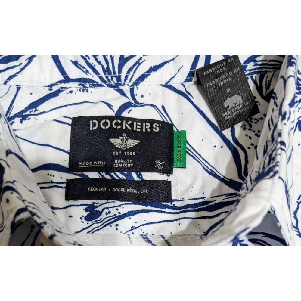 Dockers【M】短袖襯衫 花襯衫 純棉 常規版型全新 現貨 保證正品-細節圖3