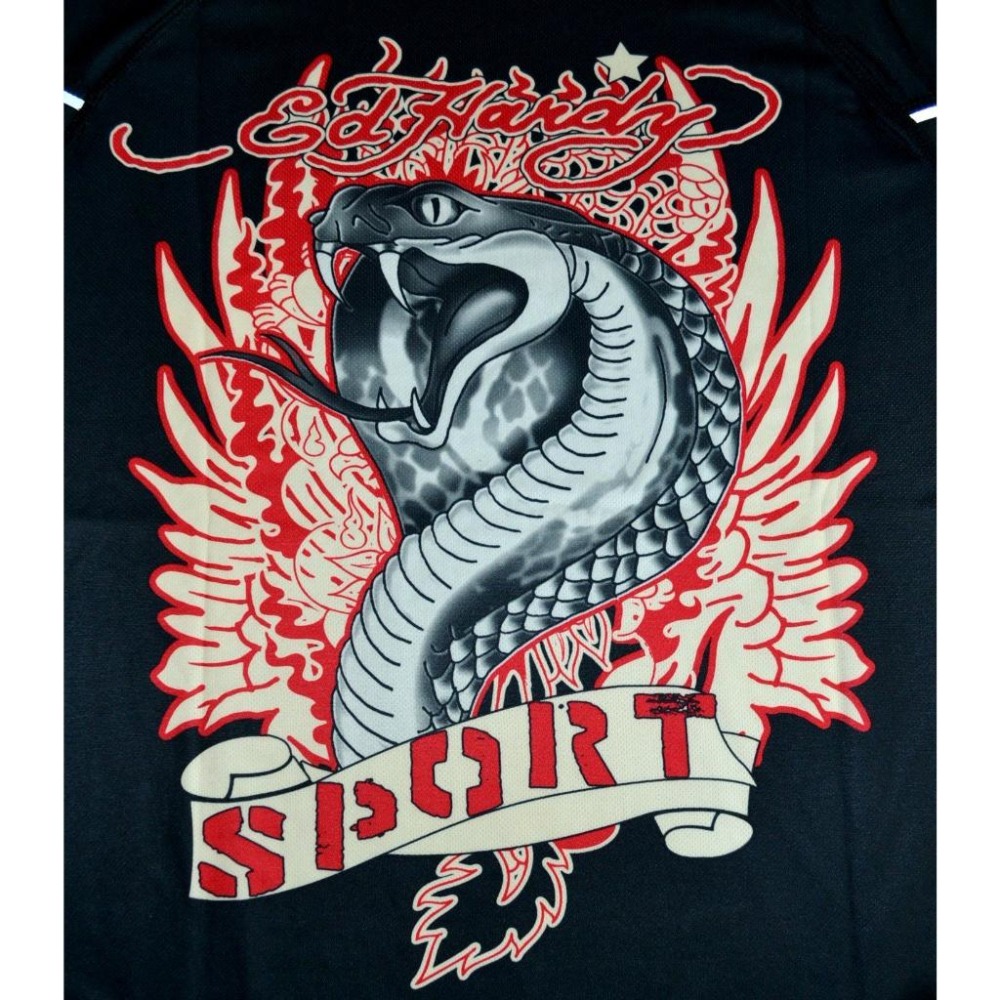 Ed Hardy SPORT【S】【M】運動短袖T 毒蛇刺青 涼爽 透氣 全新 現貨 保證正品 台灣未售-細節圖7