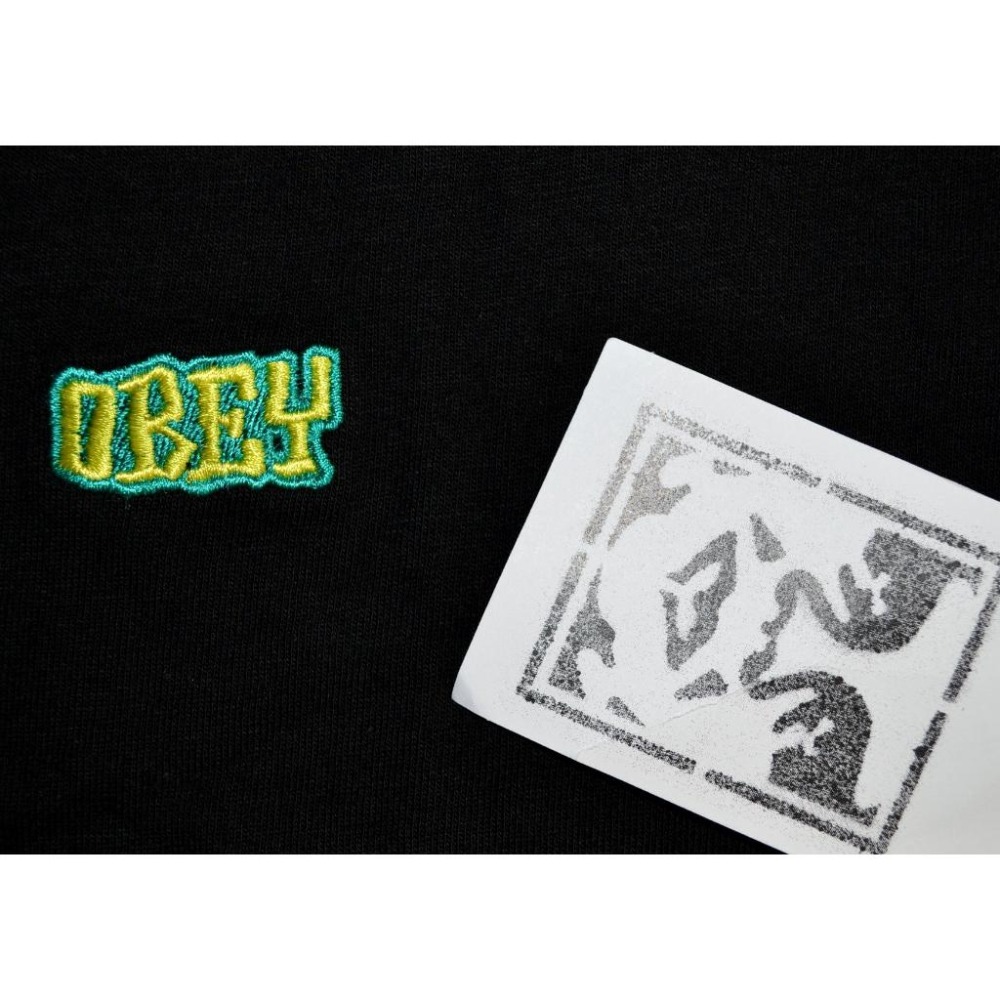OBEY【S】美國潮牌 Better Days 短袖T恤 黑色 柔軟厚棉 輕質全新 現貨 美國購入 保證正品-細節圖3