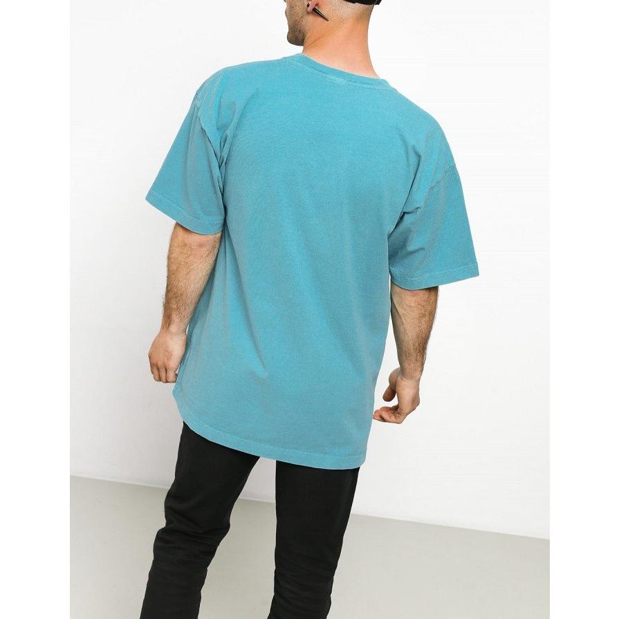 OBEY【M寬鬆版 約等於L或XL】美國潮牌 Galleria 短袖T恤 水藍色 重量級厚棉 全新 現貨