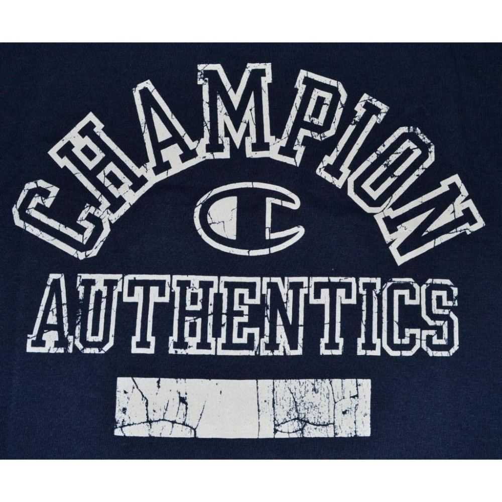 Champion【S】斑駁 大LOGO 短袖T恤 海軍藍 全新 現貨 美國購入 保證正品-細節圖2