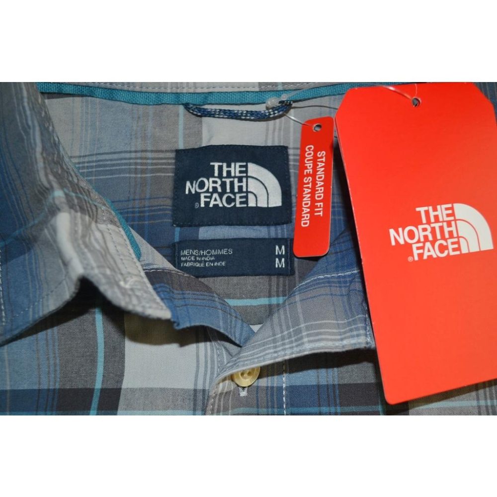 The North Face 短袖格紋襯衫【M】Hammetts 柔軟透氣 經典休閒 全新 現貨 保證正品-細節圖3