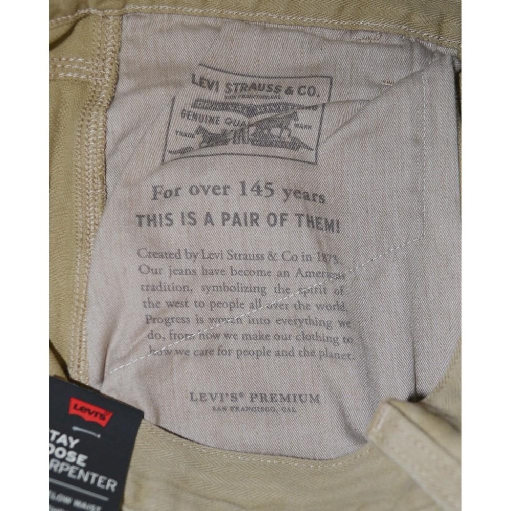 Levi＇s Premium CARPENTER寬鬆工作牛仔褲【32腰】【38腰】558490000-細節圖6