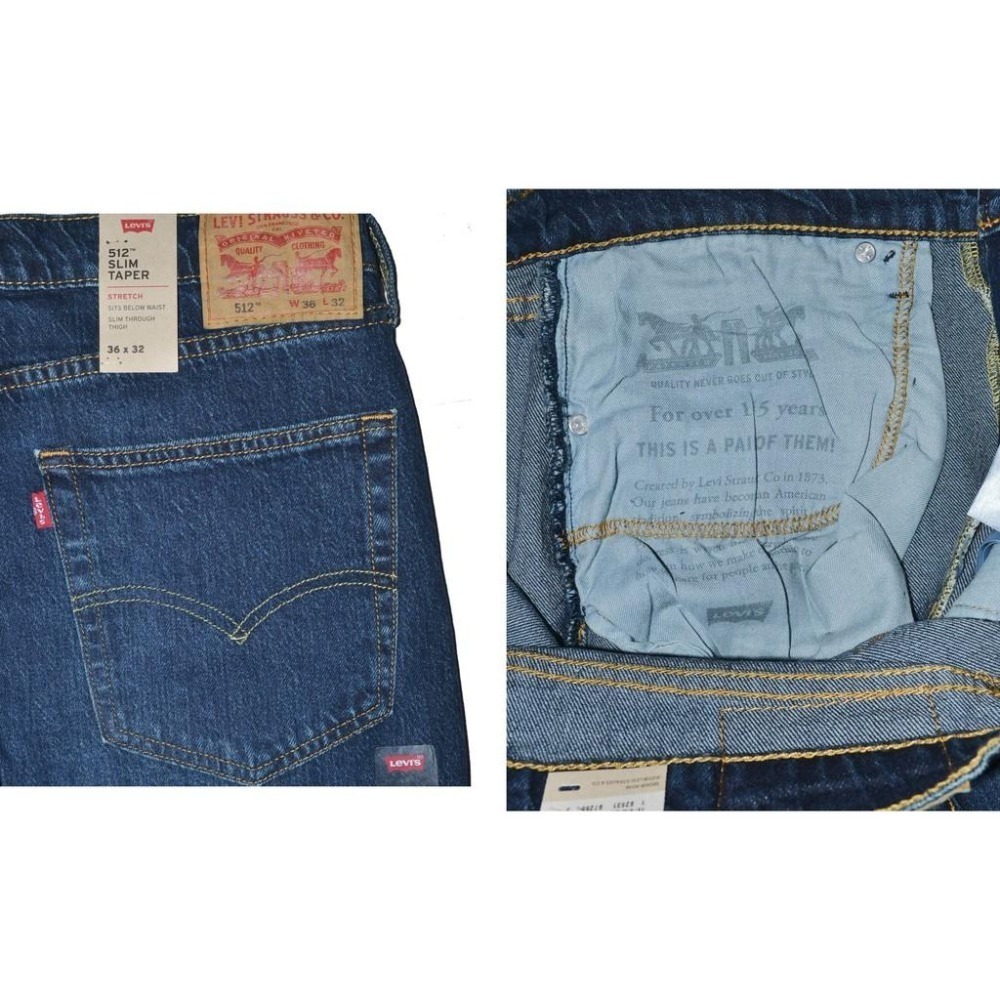 Levi＇s 512 低腰修身窄管 牛仔褲 輕量 天絲棉【36腰】Slim Taper 288330332-細節圖5