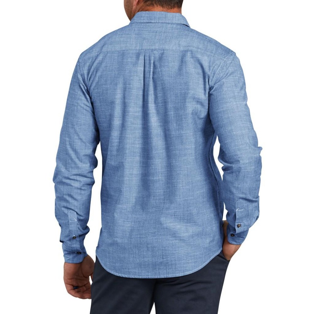 Dickies X-Series 現代版型長袖襯衫 青年布【L】WL533 淺藍色 全新 現貨-細節圖2