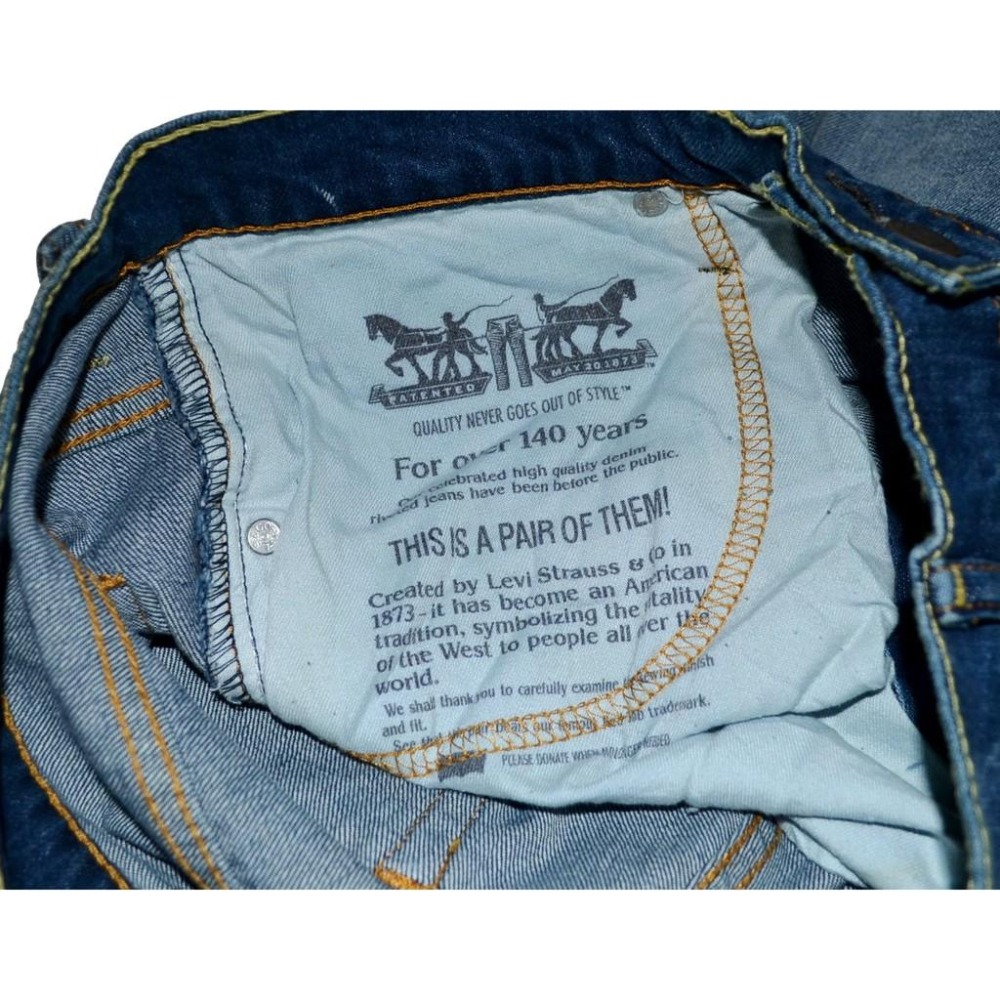 Levi＇s 569 寬鬆直筒 牛仔短褲 彈性 29腰 全新 現貨 355690171 美國購入 保證正品-細節圖7