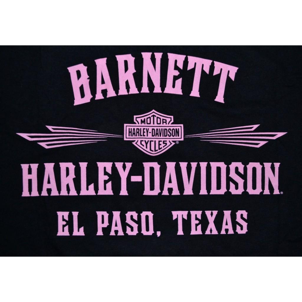 Harley-Davidson 哈雷機車 短袖T恤 Pink B&S 【XL】 大尺碼 全新 現貨-細節圖2