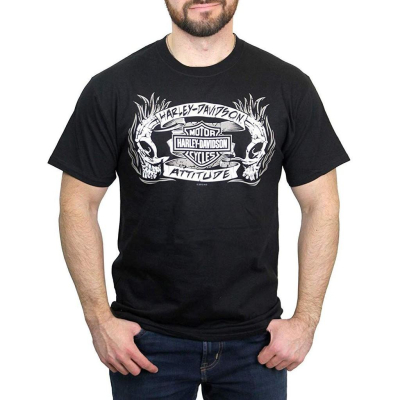 Harley-Davidson 哈雷機車 短袖T恤【L】Attitude Skulls 全新 現貨