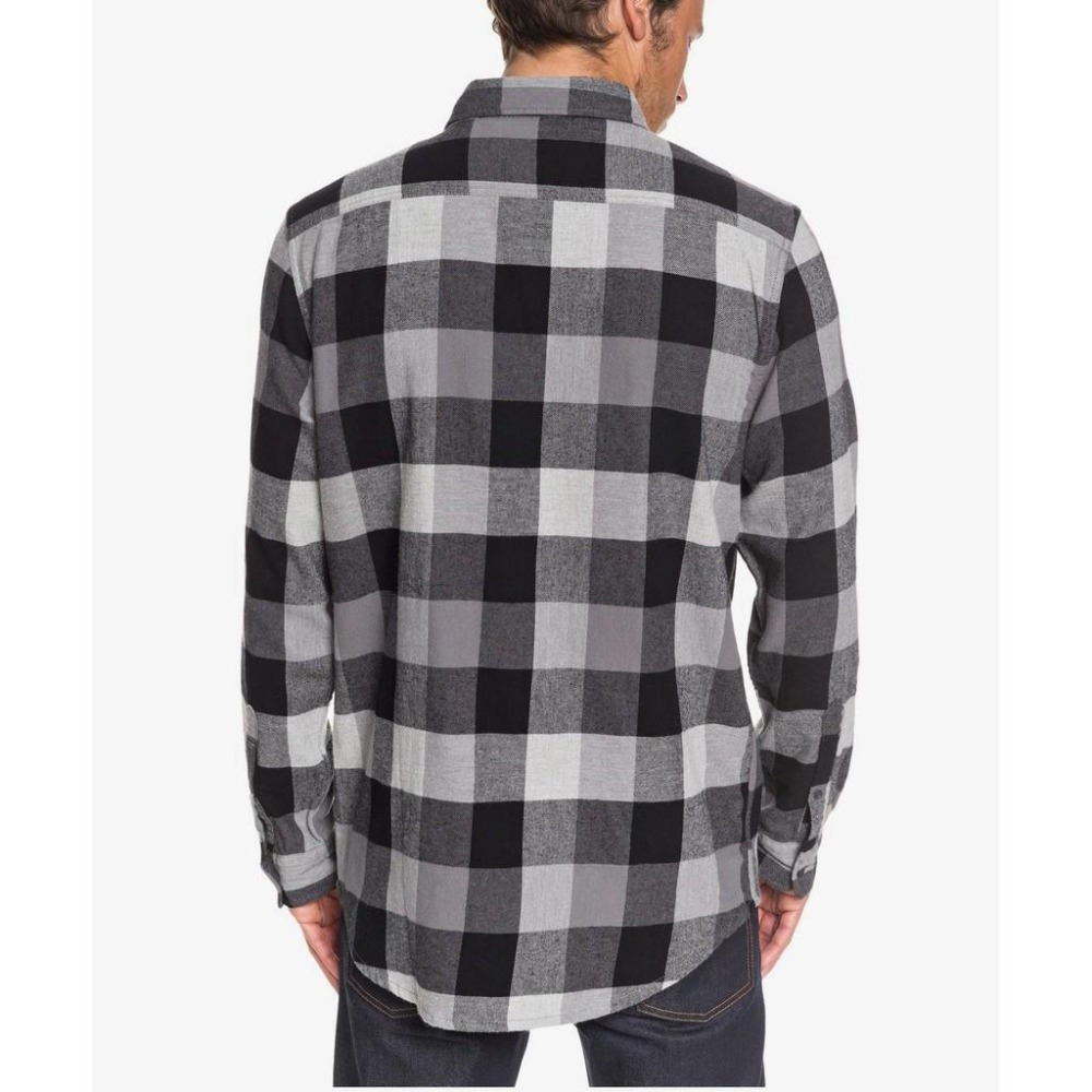 Quiksilver 長袖法蘭絨襯衫 格紋襯衫【XL】Motherfly 輕質棉 EQYWT03918-細節圖2