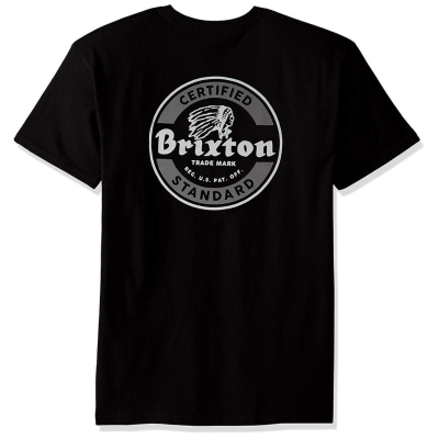 Brixton 全新 現貨 Soto Ii 印第安人頭 美式短袖T恤 S 黑色 美國購入 保證原廠正品