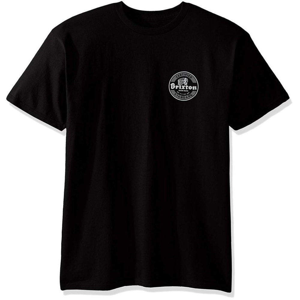 Brixton 全新 現貨 Soto Ii 印第安人頭 美式短袖T恤 S 黑色 美國購入 保證原廠正品-細節圖2