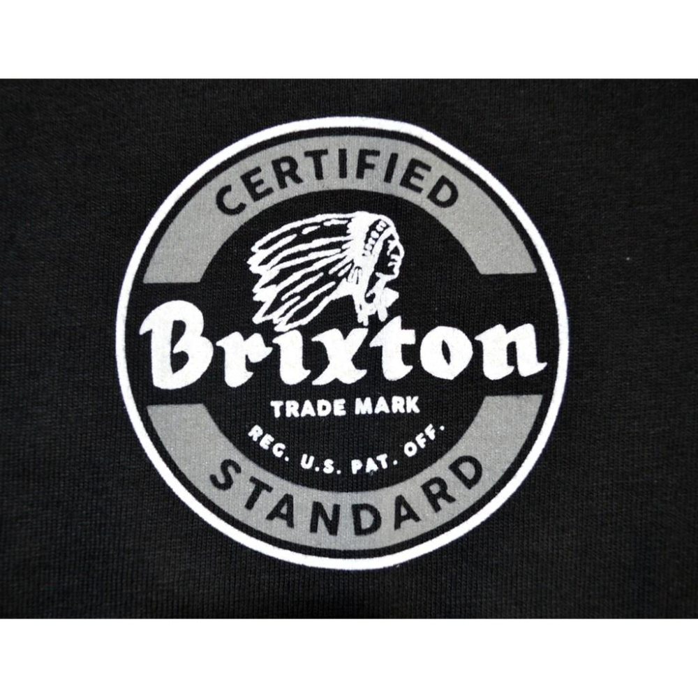 Brixton 全新 現貨 Soto Ii 印第安人頭 美式短袖T恤 S 黑色 美國購入 保證原廠正品-細節圖3