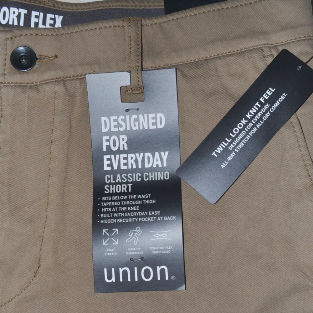 UNIONBAY【38腰】彈力 針織斜紋 夏季休閒短褲 全新 現貨 保證正品-細節圖5