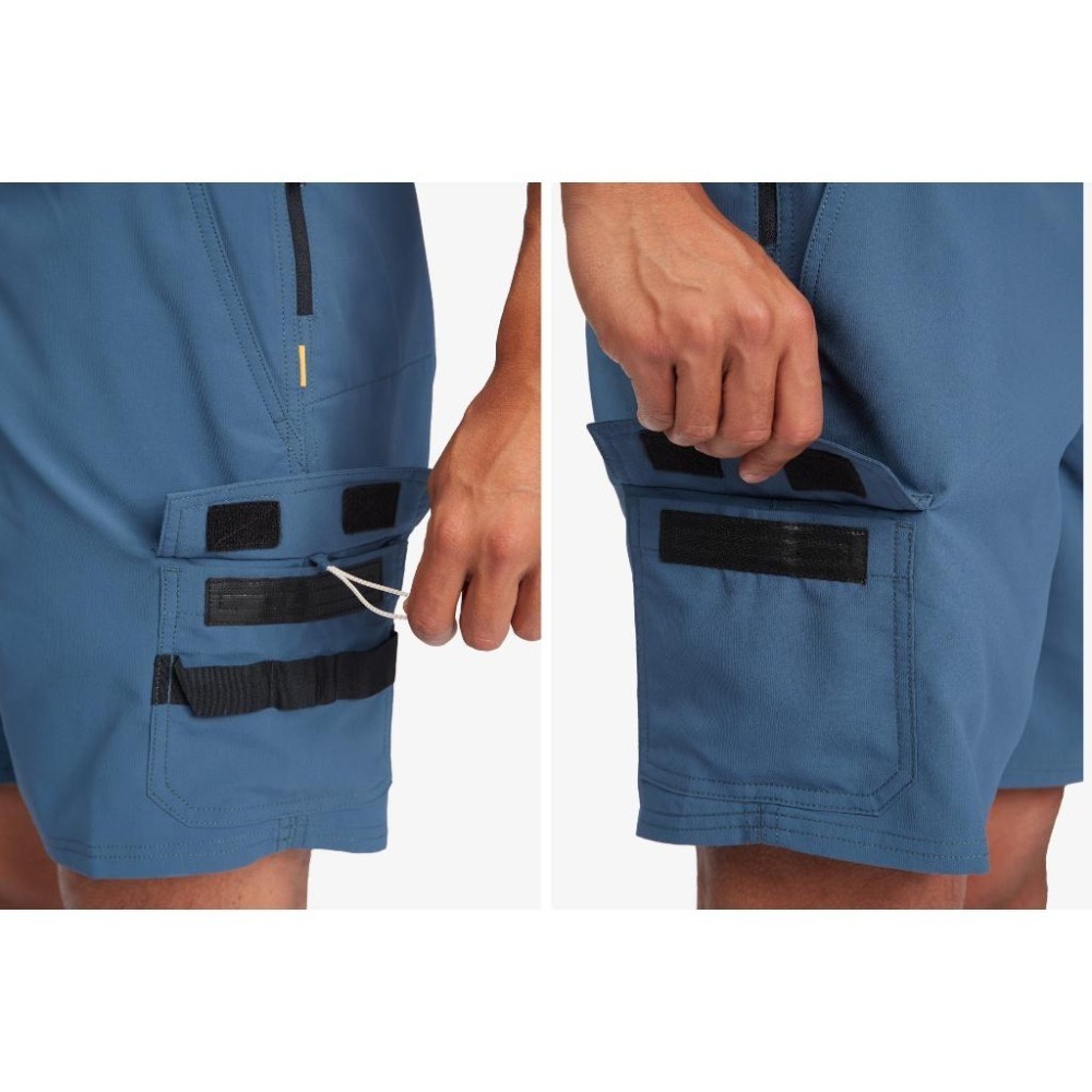 Quiksilver【38腰】18＂ 海灘褲 衝浪褲 水陸 Waterman 大尺碼 EQMWS03139-細節圖7