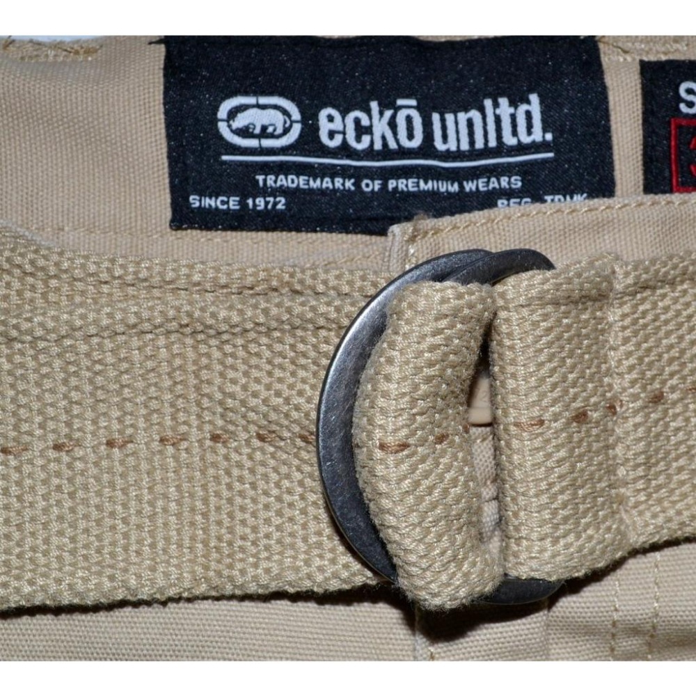 Ecko UNLTD【30腰】【32腰】工作短褲 多口袋 附帆布腰帶 淺卡其色 Beveler 全新 現貨 保證正品-細節圖3