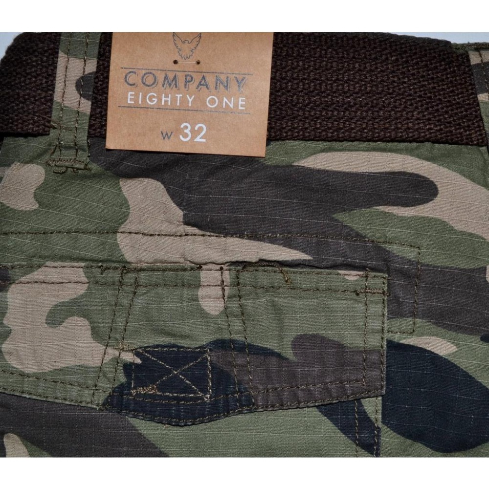 Company 81【32腰】工作短褲 迷彩 多層次口袋 附腰帶 全新 現貨 美國購入 保證原廠正品-細節圖4